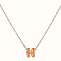 18K Mini Pop Hermes Orange Necklace